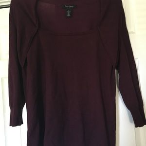 Burgundy blouse